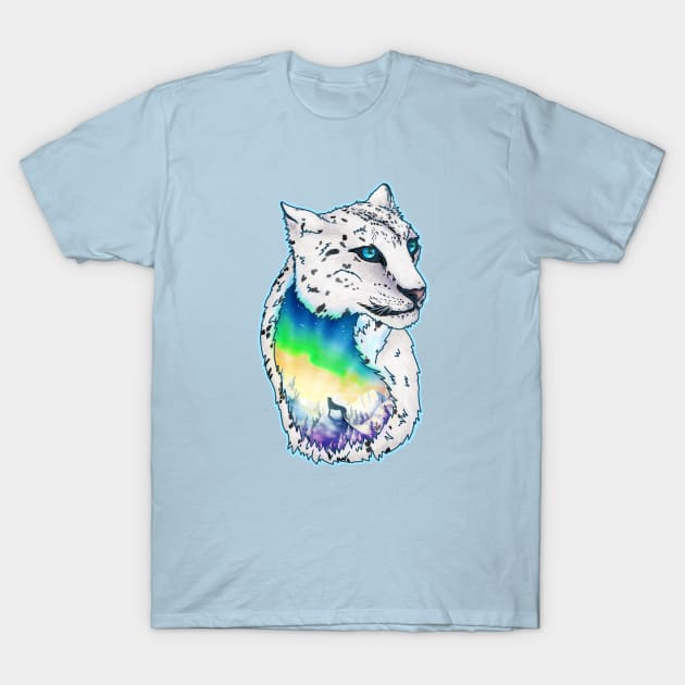 Leopard Borealis T-Shirt by DVerissimo